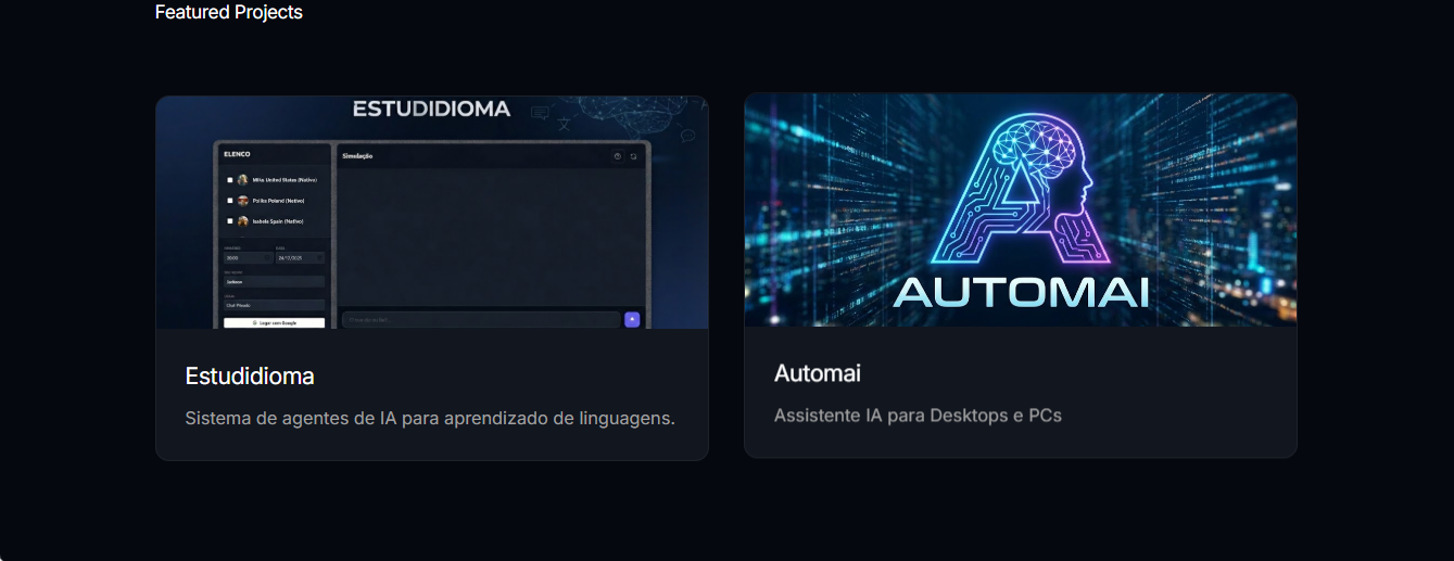 Projetos Estudidioma e Automai